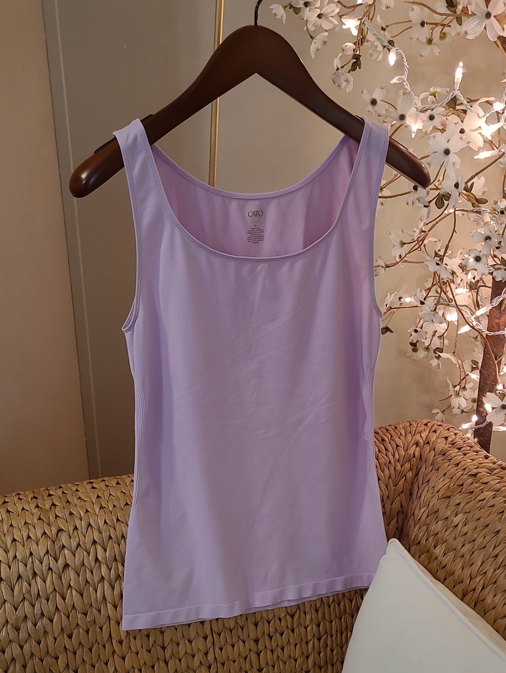 Cato Lavender Scoop Neck Tank Top